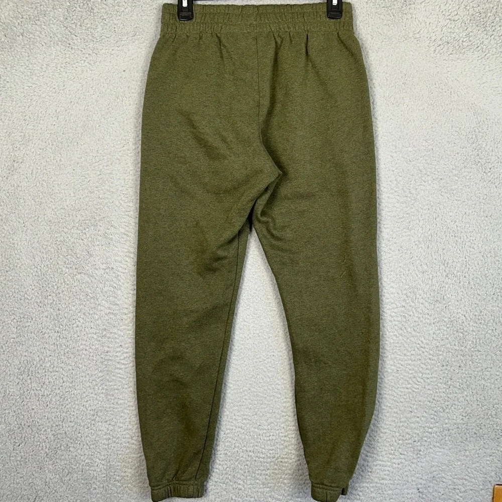 Adidas Pants Mens Small Olive Green Jogger Sweatpants Stretch Waist Tapered Leg